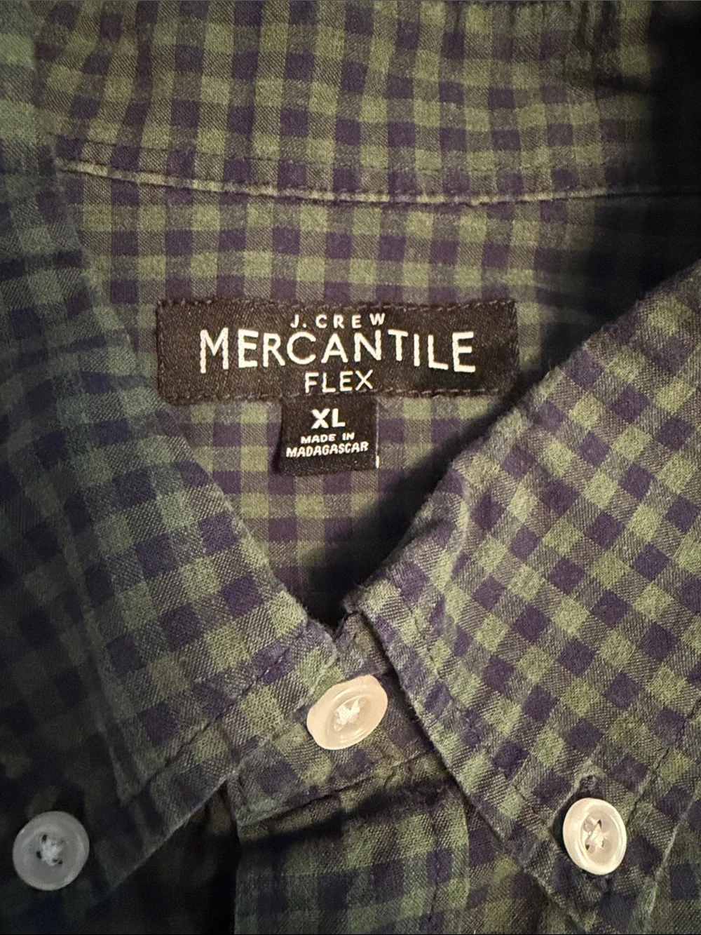J. Crew Mercantile Gingham Button-Down Shirt
